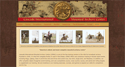 Desktop Screenshot of cascademountedarchery.com
